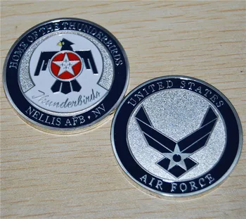 Tasuta Kohaletoimetamine 5tk/palju,USA õhujõudude - Nellis õhuväe Baasi / Thunderbirds - USAF Väljakutse Mündid