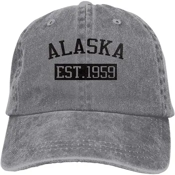 Denim ühise Põllumajanduspoliitika Alaska Est 1959 Pesapalli ja Isa ühise Põllumajanduspoliitika Reguleeritav Classic Sport Meeste Naiste Müts