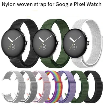 Nailonist rihm Google Pixel watch Lihtne reguleerida sport vaadata käevõru Asendada hingav randmepaela Google Pixel vaadata