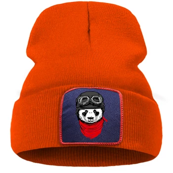 Armas Loomade Beanie Müts Väljas Harajuku Panda Print Silmkoelised Ühise Põllumajanduspoliitika Unisex Hingav Kapoti Mütsid Soe Puuvillane Vabaaja Skullies Müts