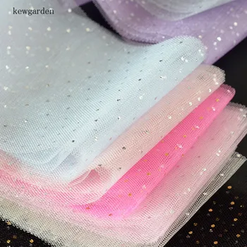 Kewgarden Hulgi-Glitter Dot Pits Marli Lindid 6CM Käsitöö Lindi DIY Kleit Juuksed Bowknot Tarvikud Satiin Ohjad 20 Meetrit