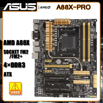 ASUS A88X-PRO AMD A88 Emaplaat Socket FM2/FM2+ DDR3 64GB SATA 3 PCI-E 3.0 ATX Placa-mãe AMD A10-7800B A6-6400K CPU