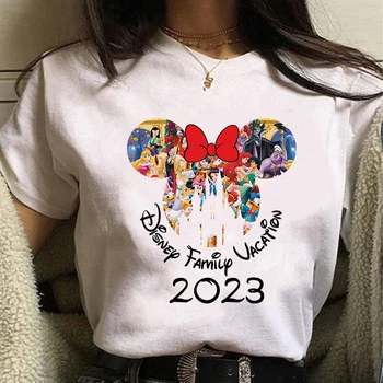 Disneyland Naiste Riided Minnie Mouse Mood 2023 Disney Puhkus T-särgid, Lühikesed Varrukad Põhi-Summer T-Särk Naiste Dropship