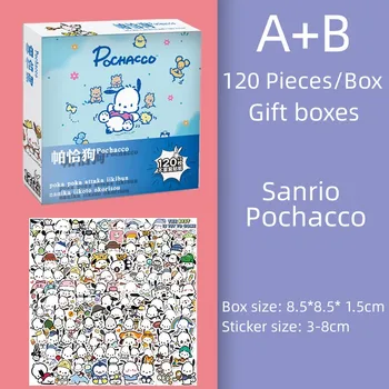 60/120 Anime Sanrio Kleebised Pochacco Veekindel PVC Kleebised Kinni Goo Ka Lapsed Gift Set Box Mänguasi Sülearvuti Dekoratiivsed Esteetika