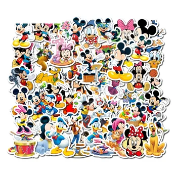 10/50 Tk/Komplekt Disney Cartoon Animatsioon Miki Hiirt, Kleepsud Mänguasjad Lastele Kingitus Isiksuse Pagasi Kitarr Graffiti Kleebis