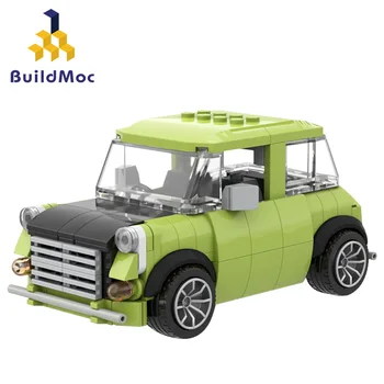 Uue Auto Mudeli KES-39171 Mr. Bean Mini Roheline Veoauto ehitusplokk Mudel Puzzle Sünnipäeva Kingitus Mänguasi Lastele Kingitus