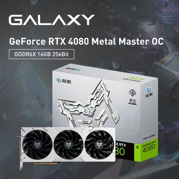 GALAXY Uus RTX 4080 Metallist Master OC 16 GB Graafika Kaart GDDR6X 256Bit RTX4080 12Pin Mängude NVIDIA GPU videokaardid placa de video