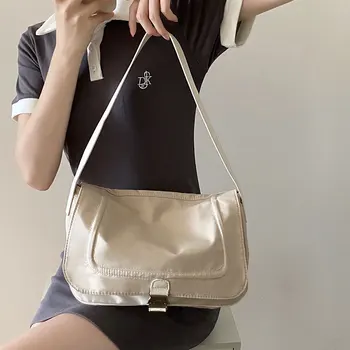 odavad 2021 uus kott Kaenla naiste retro niši disain nailon koti lõuend vabaaja lihtne, kõik-mängu ühe õla kott