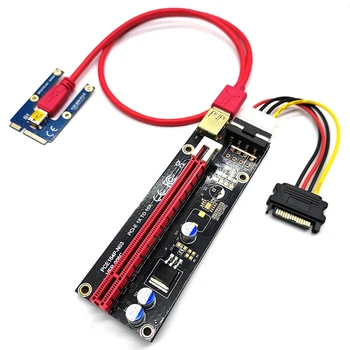 USB 3.0 Mini PCI-E Ärkaja SATA 4 Pin-6 Pin 16X Extender PCIE Ärkaja Kaardi Adapter toitejuhtme Sülearvuti, Väline graafikakaart