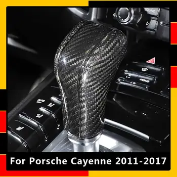 Näiteks Porsche Cayenne 2011-2017 Päris Carbon Fiber Auto Center Console Gear Shift Knob Kate Sisekujundus Sisekujundus, Disain Auto Tarvikud