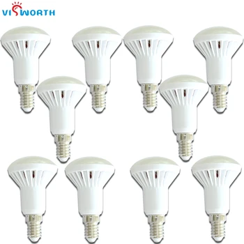 VisWorth (10 tükki/Palju) R50 Led Pirn E14 Crystal Lamp Smd5730 AC 110V 220V 240V Lampada Külm Soe Valge Kodu Kaunistamiseks