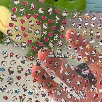 Armas Mini Sanrio Küünte Kleebised Hello Kitty Cartoon Kleebis Sülearvuti Kitarr Kirjatarvete Veekindel Diy Graffiti Decal Laps Mänguasja Kawaii