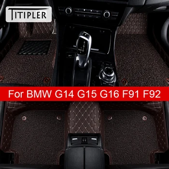 TITIPLER Auto põrandamatid BMW G14 G15 G16 F91 F92 840 850 M850i 8-seeria xDrive Suu Coche Auto Tarvikud
