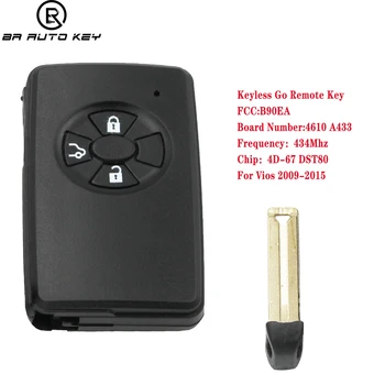 B90EA 3Buttons Smart Remote Auto Võti Toyota et rikuti Rav4 2006+ koos P1 98 4D-67 DST80 433MHz KÜSIDA, Juhatuse NR:A433 89904-12170