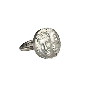 925 Hõbe Ingel Kreeka Ja Rooma Mündi Ringi Reguleeritav Avamine Naiste Kingitus