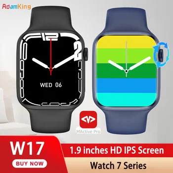2022 Uus W17 Sinine Hammas Kõne Smartwatch 45mm Series 7 1.9 Tolline Lõpmatu Ekraan Sport PK DT7 W37 W27 X8 Max PRO PLUS Smart vaadata