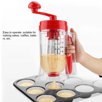 Köök Masin Käes Käsitsi Pannkook Cupcake Taigna Segaja Dispenser Blender Masin Küpsetamine Vahend, Köök Seade