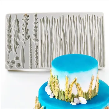 3D Lavendel Silikoon Hallituse Köök Küpsetamine Vahend DIY Disain Saia Magustoit Fondant Vaik Hallituse Muru šokolaadikook Pits Teenetemärgi