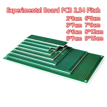 9x15 8x12 7x9 6x8 5x7 4x6 3x7 2x8 cm, Topelt Pool Prototüüp Diy Universaalse trükkplaadi PCB Pardal Protoboard Arduino Jaoks