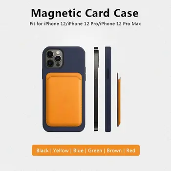 Uus Magsafe Rahakott magnetkaardi Hoidik Case For iPhone 14 13 11 12 Pro Max Ühilduva Telefoni Fashion Nahast Kott Tarvikud