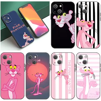 Pink Panther Black Telefoni Puhul Apple iPhone 14 12 13 Mini 11 Pro XR X XS MAX 6S 7 8 Plus 5S SE 2020 2022 Silikoonist Kate