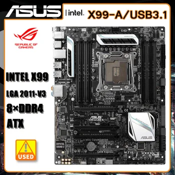 X99 Emaplaadi LGA-2011-V3 ASUS X99-A/USB3.1 PCI-E 3.0 USB3.1 ATX Intel X99 Emaplaat Intel Xeon E5-2620-v3 e5 2640 v3