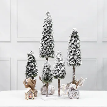 60cm Põhjamaade Kunstlik Esineb Valge Lumi PE Jõulupuu Kaunistama Ehted Töölaua Kaunistus Shopping Mall Stseene Decor