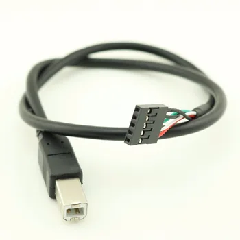 50cm 10tk USB 2.0 Tüüp B, Meeste Dupont 5 Pin Emane Päise Emaplaadi Adapter Kaabel printeriga