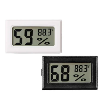 Mini Digitaalne LCD Temperatuuri Andur Tester Õhuniiskuse Mõõtja Termomeeter Hygrometer Näidik Veekindel Sond Siseruumides Väljas