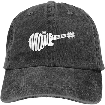 Enimmüüdud 2021 kauboi ühise põllumajanduspoliitika Suvel rannas uus prindi Unisex The Monkees Reguleeritav Müts Baseball Cap Kauboi Müts Vintage Denim Mütsid