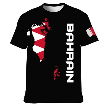 Lihtne Isiksuse Hot Müük Bahreini T-särk Meestele, 3d Veteran Prindi Bahreini Lipu Lühikese Varrukaga Top Sõjalise Ülepaisutatud T-särk