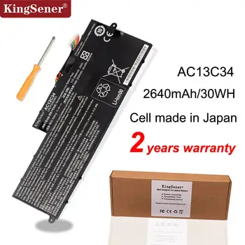 KingSener Uus AC13C34 Sülearvuti Aku Acer Aspire V5-122P V5-132 E3-111 E3-112 ES1-111M MS237 KT.00303.005 11.4 V 2640mAh/30WH