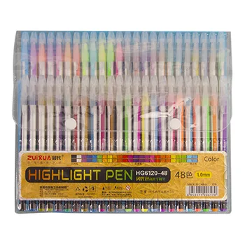 12/18/Värvid Gel Pen Set Täitke Geeli Pliiats Pastell Neoon Flash Color Sketch Maali Sm Pen Kooli Kirjatarvete