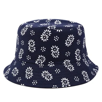 Cotton Flower Print Kopp Müts Kalamees Müts Väljas Reisi Müts Päikese ühise Põllumajanduspoliitika Mütsid Meeste ja Naiste 367