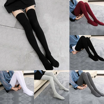 Naiste Pikad Sukad Jaapani Üle Põlve Sokid Säärised Üle Põlve Sokid Tütarlaste Mood Kõrge Elastne Seksikas Reie Sukad
