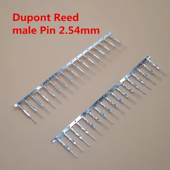 100tk 2.54 mm Meeste Sõrmed Pikad Dupont Pea Reed/plug Press Pin Jumper Terminali Liides