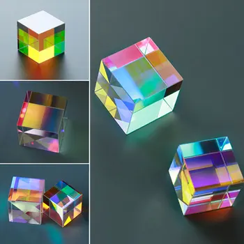2022 Uus Kuupmeetri Teadus-Cube Optiline Prisma Fotograafia Hexahedral Prisma Kodu Kaunistamiseks Prisma Klaas