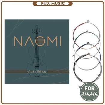 1 Komplekt Naomi Viiulikeel G D & E 3/4 4/4 Viiul Stringid Roostevabast Terasest Core Stringid Viiul Stringid
