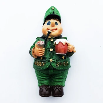 Käsitsi valmistatud värvitud tšehhi Sõdurid 3D külmkapimagneteid Suveniirid, Turism Külmkapi Magnet Kleebised Kingitus