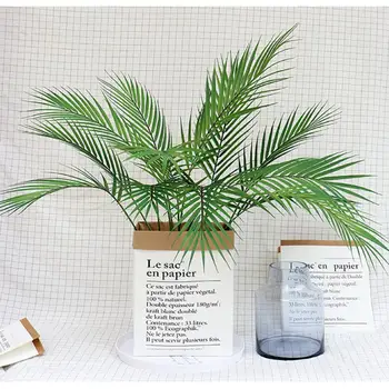 60-68cm Kunstlik Palm Tree Võltsitud Taimed Plastikust Lehed Võltsitud Puu Kodu Pulm Aed Korrusel elutuba Kodu Aia Kaunistamiseks