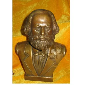 Vask Messing HIINA s-Aasia mediano Karl Marx bronce estatua figura esculturaroom Kunsti Kuju