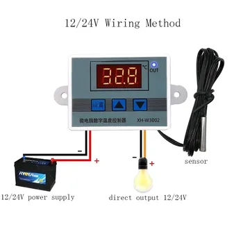 W3002 12V/24V/220V Digital Temperature Controller, Mikroarvuti Termostaat Thermoregulation Soojuse Lahe Termostaadi Kontroll-Lüliti
