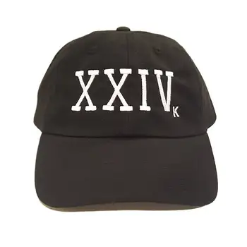 Räppar XXIV Isa Müts Bruno Mars 24k Magic 100% Puuvill kirja tikandid Baseball Cap Snapback Unisex mood väljas vaba aja mütsid