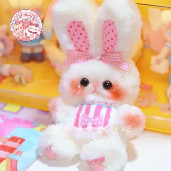 Originaali käsitsi tehtud või tehtud kõrva cotton baby rabbit kellel kogemata 15 cm tie-in kingitus tüdruk palus nuku lovers