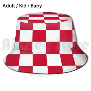 Punane Ja Valge Ruuduline Kopp Müts Täiskasvanud laps beebi Rand, Päike Mütsid Klopp Euro Liigasid Anfield Ynwa