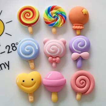 10tk Uus Armas Simulatsiooni Lollipop Flatback Vaik kivi ümber Telefoni Deco Külalisteraamatusse Käsitöö DIY Ehted, Muutes Juuksed Tarvikud