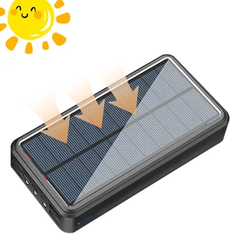 Solar Charger Power Bank Kaasaskantav Solar Power Bank, Mille Taskulamp Päikese Laadija Väljas Kaamera Mobiiltelefonid Mängukonsoolid MP3