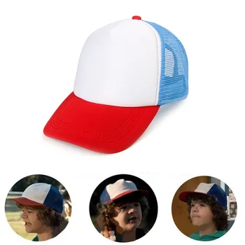 Takerlama Dustin Cosplay Müts Võõras Asju Cos baseball Cap Müts Summer Snapback Silmadega võrk, Aednik Müts ühise Põllumajanduspoliitika Mehed Reguleeritav