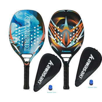 Kawasaki Beach Tennis Racket Süsinik-ja klaaskiud Pehme Nägu Mõla Tennis Maila koos Kaitsev Kott Kate