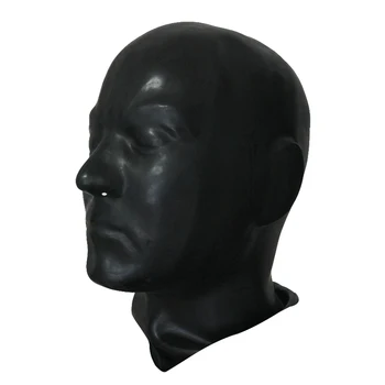 3D vormi kummilateks inimeste fetish mask Lateksist täis peaga inimese Anatoomilise mees mask sobib haead 59-62cm